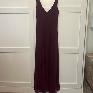 Show Me Your Mumu burgundy bridesmaid formal dress maxi